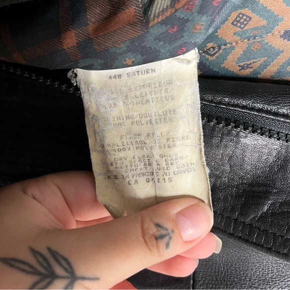 London Fog Black Vintage Leather Jacket - Picture 11 of 11